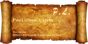 Pavlicsek Linda névjegykártya
